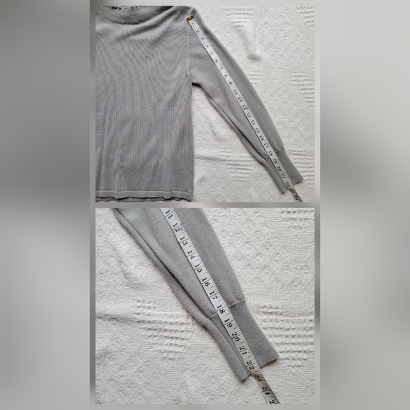 Casual Business Long-sleeve Mock Ruffled Turtleneck Wool Blend Soft Cozy Sweater - Picture 10 of 10